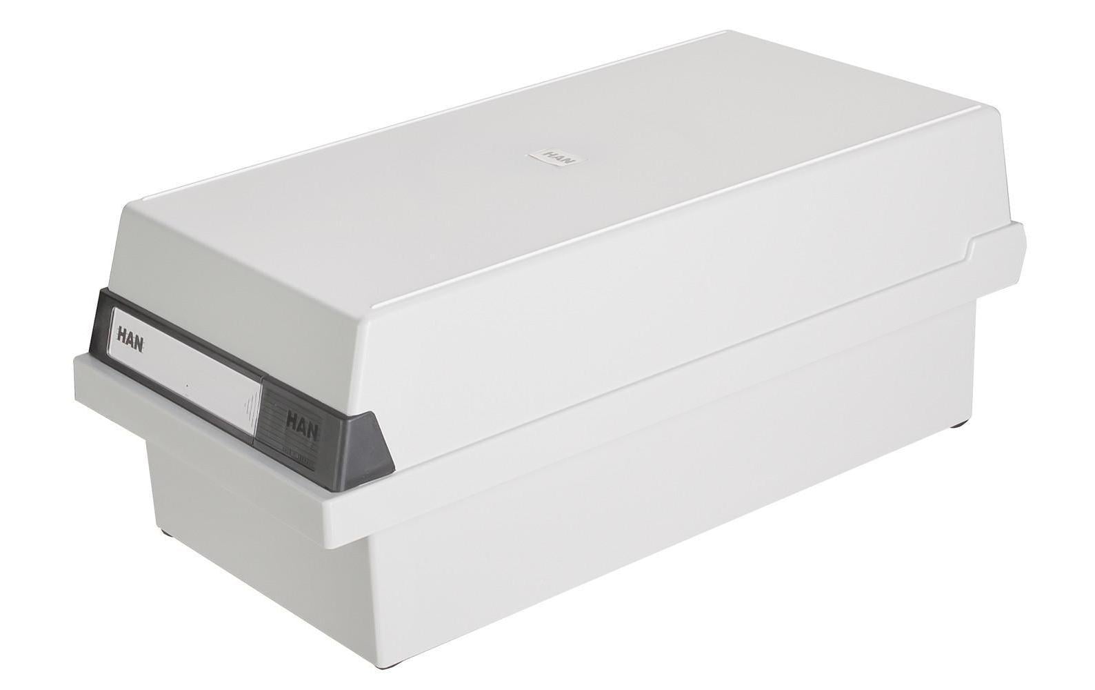 HAN Karteibox A6 Quer, 1300 Karten, Grau HAN Karteibox A6 Quer, 1300 Karten, Grau