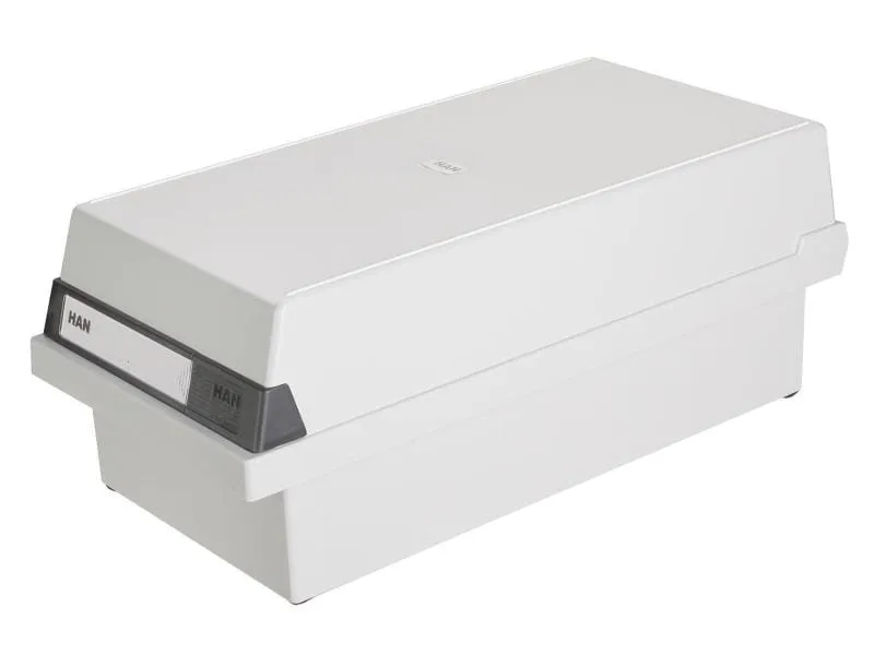 HAN Karteibox A6 Quer, 1300 Karten, Grau HAN Karteibox A6 Quer, 1300 Karten, Grau