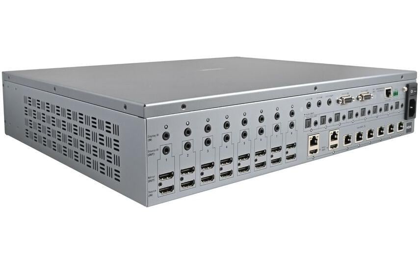 HDANYWHERE MHUB S (8+8x8) 100A stapelbare Videomatrix HDANYWHERE MHUB S (8+8x8) 100A stapelbare Videomatrix
