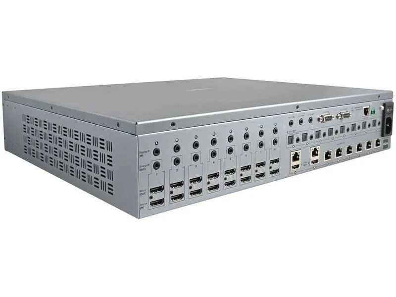 HDANYWHERE MHUB S (8+8x8) 100A stapelbare Videomatrix HDANYWHERE MHUB S (8+8x8) 100A stapelbare Videomatrix