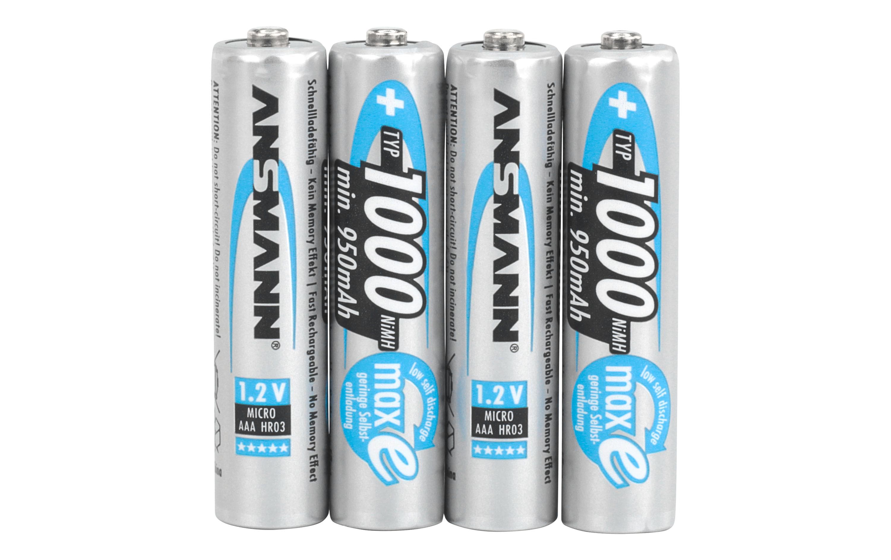 Ansmann Akku 4x AAA Typ 1000 950 mAh Ansmann Akku 4x AAA Typ 1000 950 mAh
