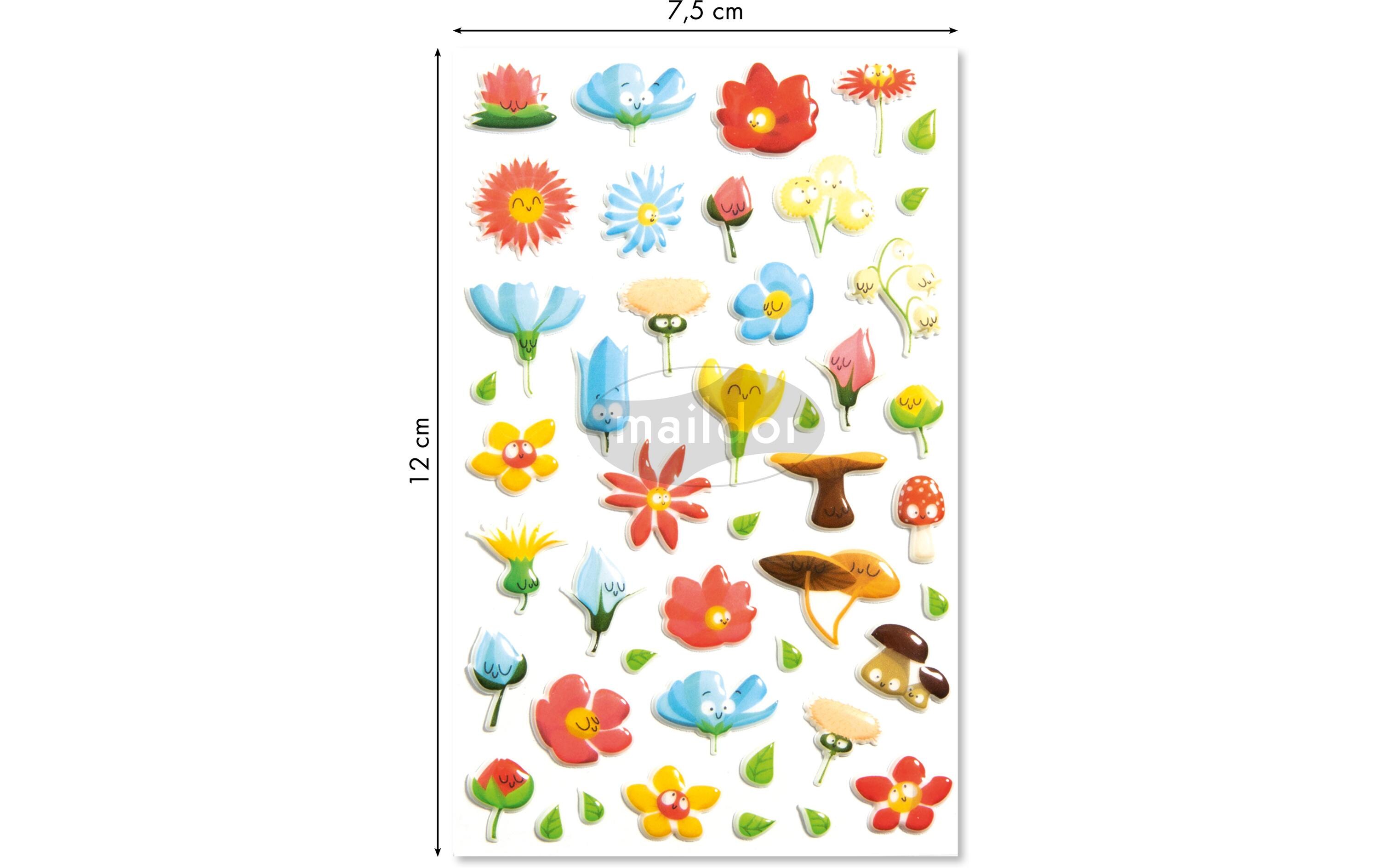 Clairefontaine Motivsticker 3D Blumen Clairefontaine Motivsticker 3D Blumen