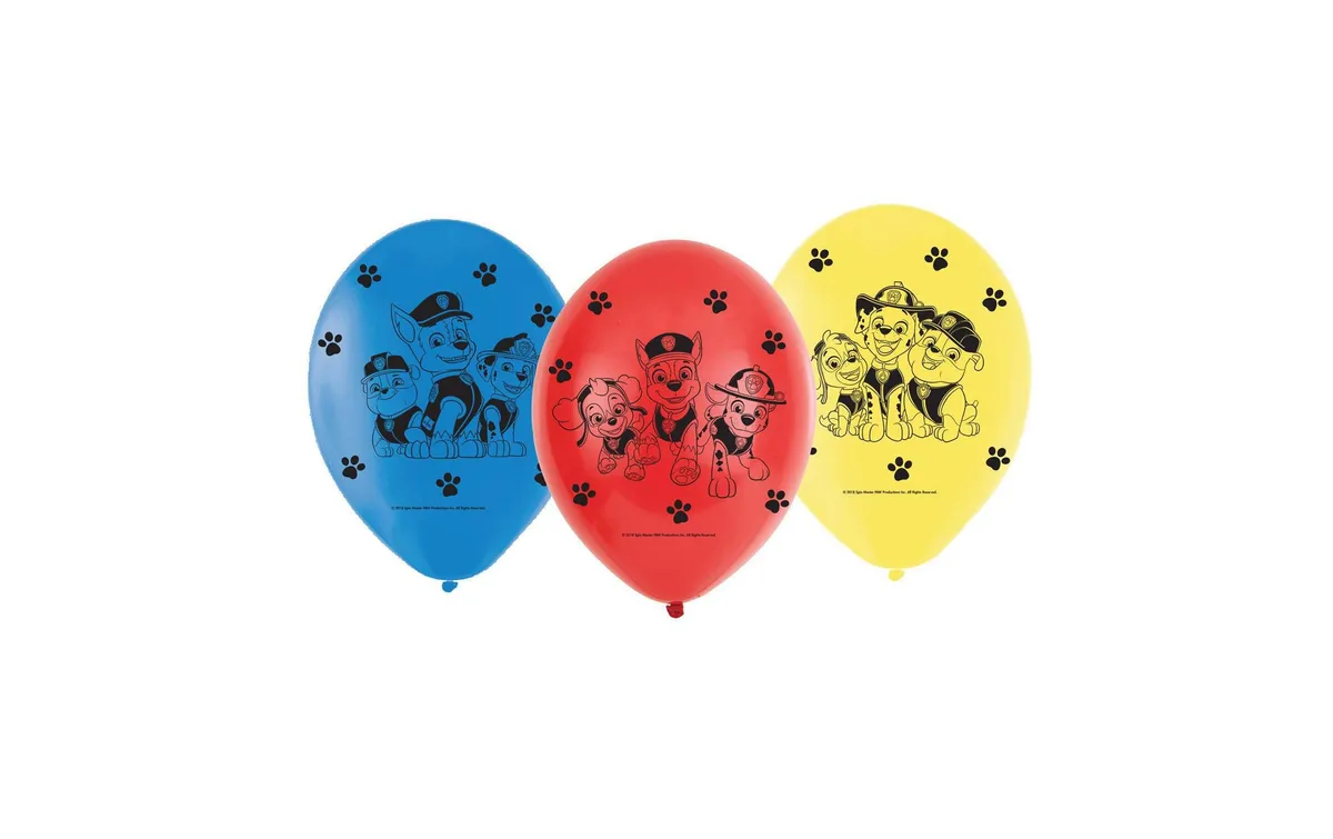 Amscan Luftballon Paw Patrol 6 Stück Amscan Luftballon Paw Patrol 6 Stück