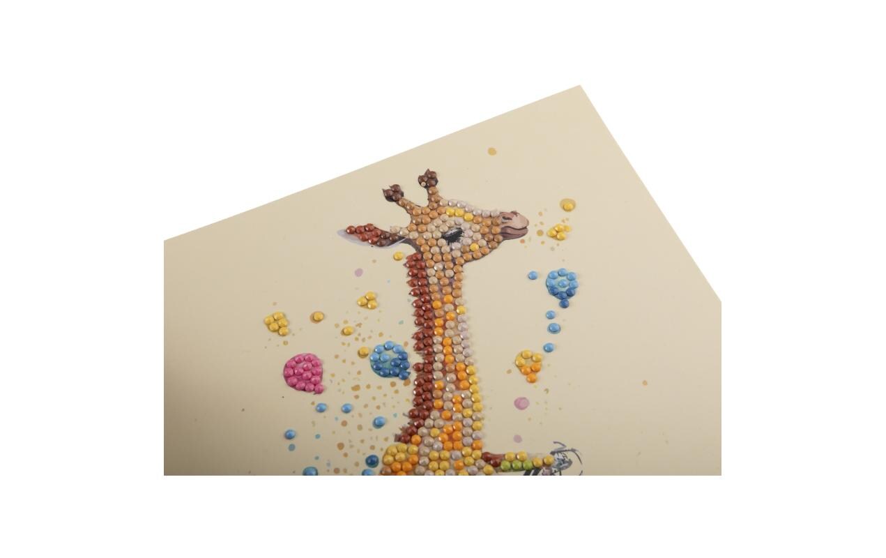 CRAFT Buddy Bastelset Crystal Art Card Giraffe