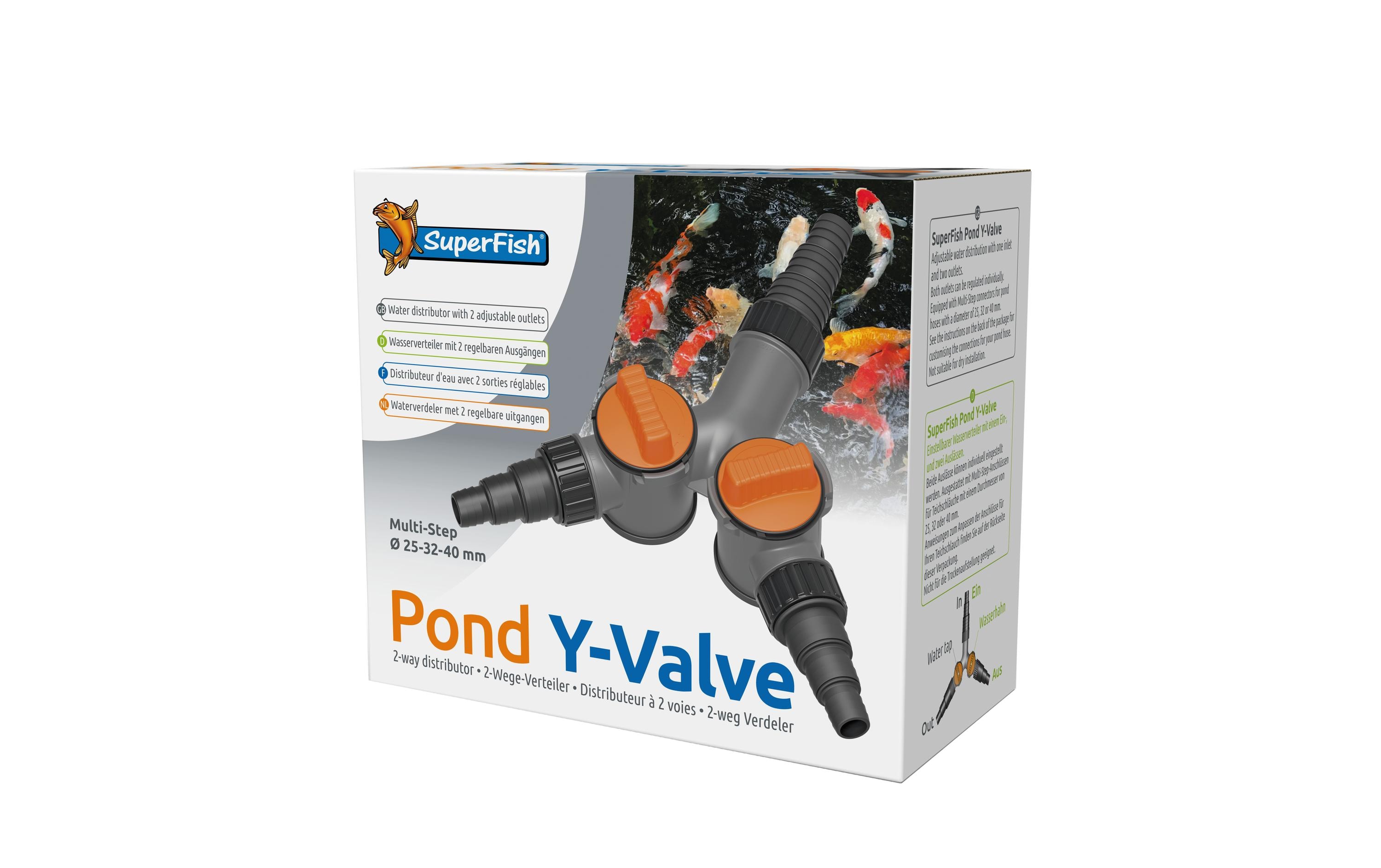 SuperFish Pond Y Valve, 25 / 32 / 40 mm
