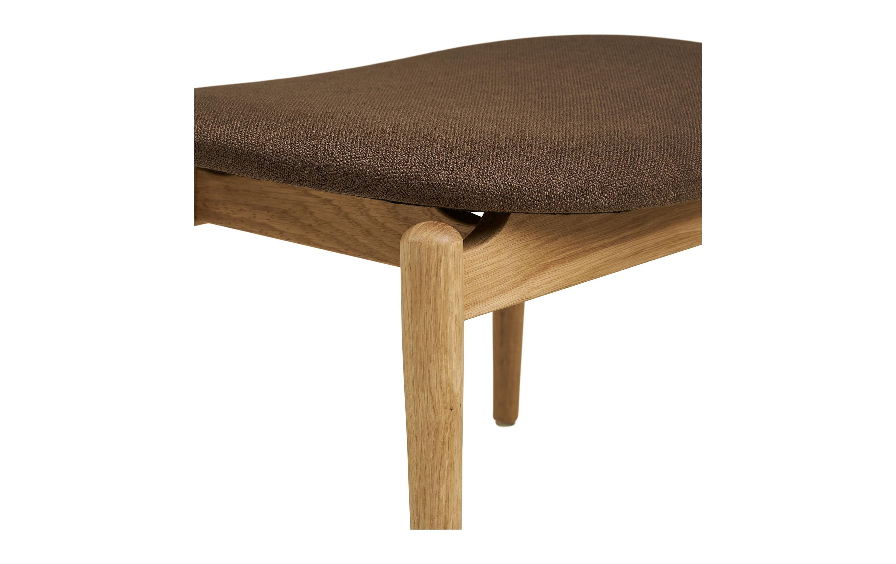 House Nordic Hocker Olvera Footrest 43 x 53.5 x 38 cm, Natur-Braun
