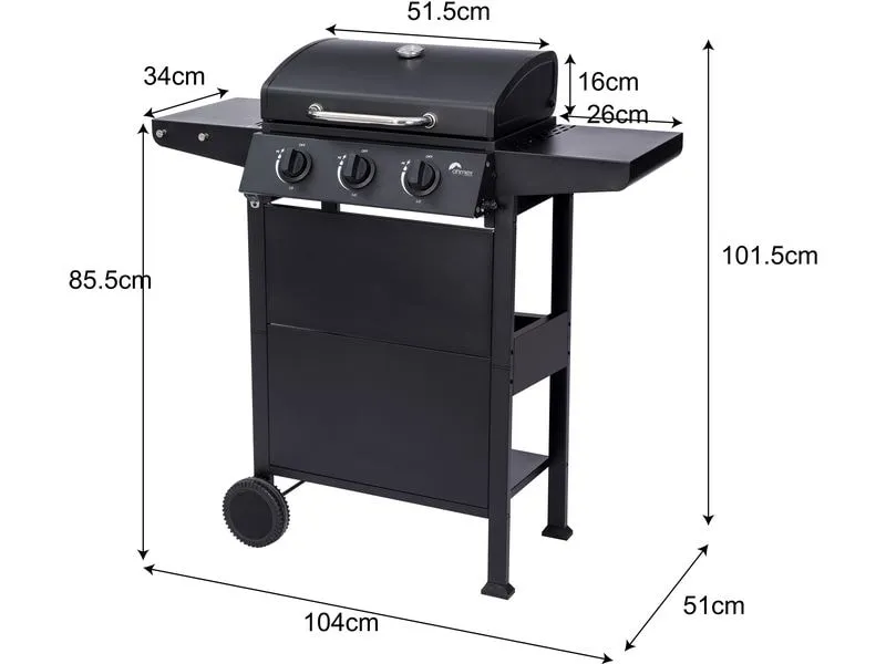 OHMEX Gasgrill OHM-BBQ-3525