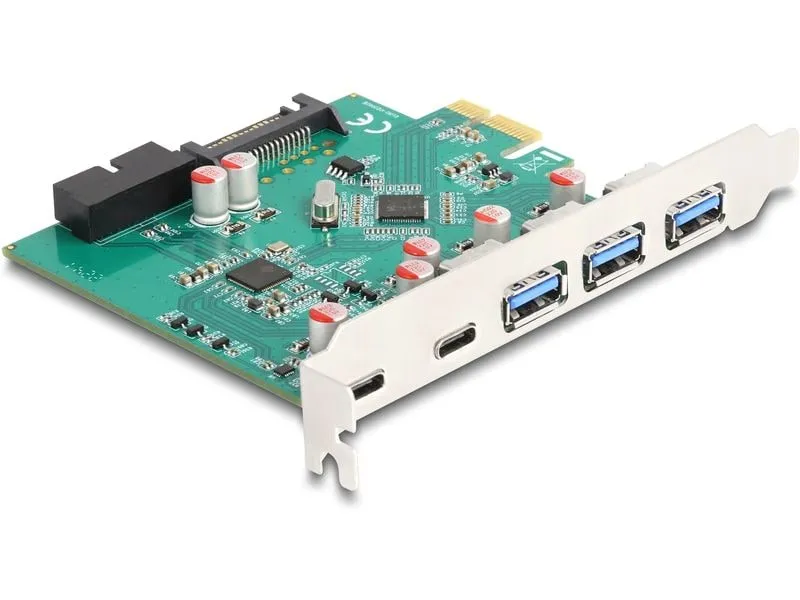 Delock PCI-Express-Karte 3x USB-A 3.0 / 2x USB-C 3.0 Delock PCI-Express-Karte 3x USB-A 3.0 / 2x USB-C 3.0