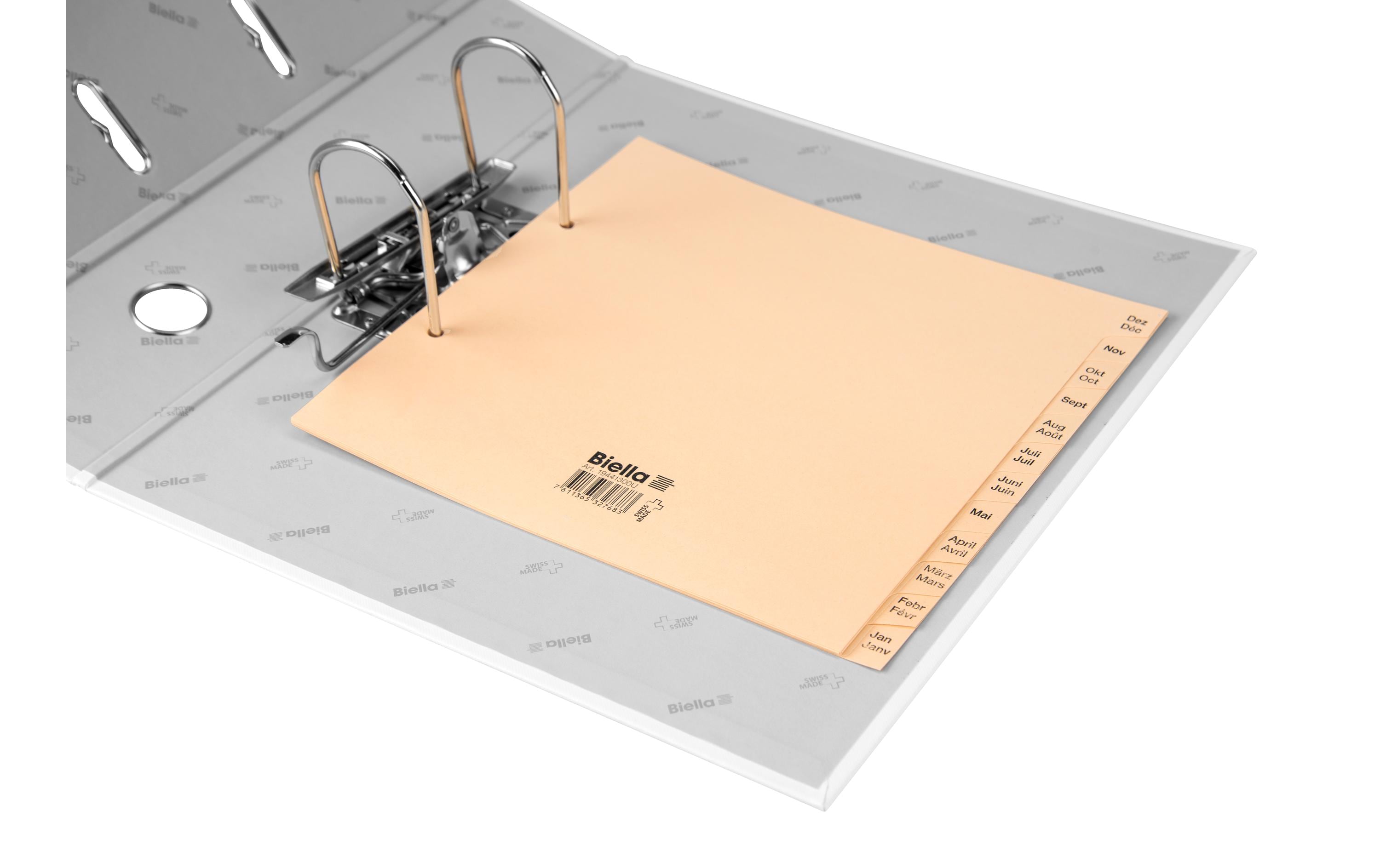 Biella Register Teildeckend, A4, Jan-Dez