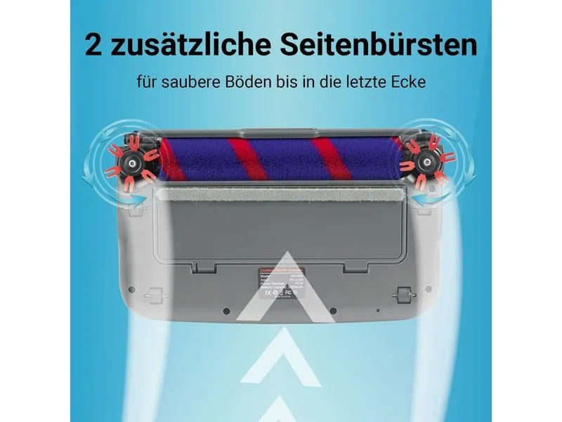 CLEANmaxx Akku-Besen 15 W, USB-C, LED