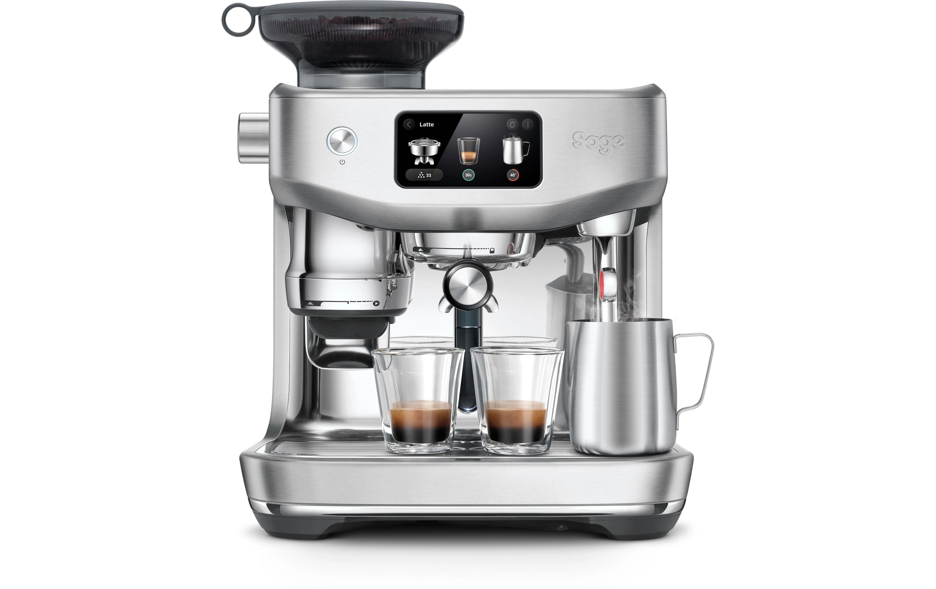 Sage Siebträgermaschine Oracle Jet SES985 Silber