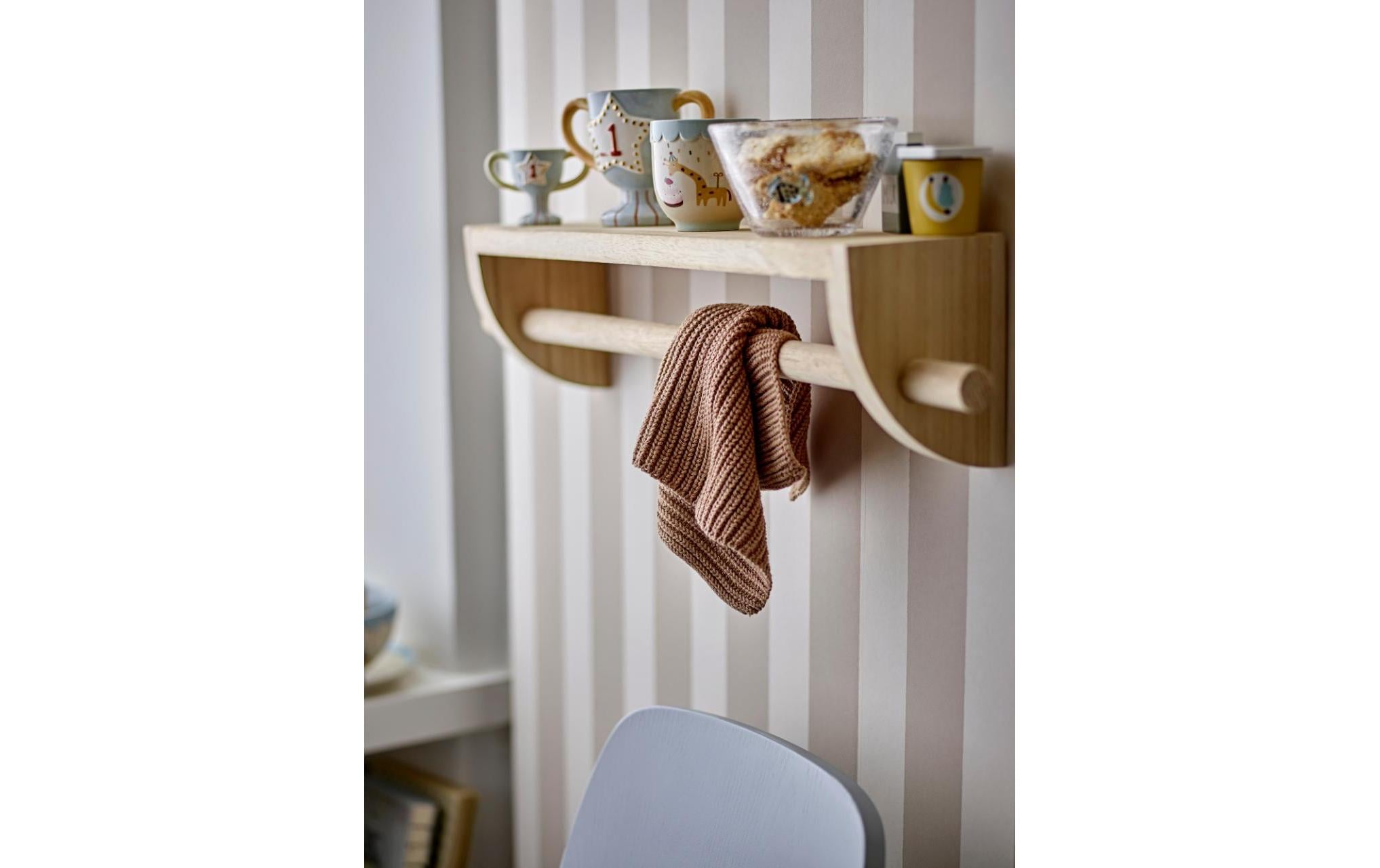 Bloomingville Abwaschlappen Ninna, Baumwolle, Grau, 27 x 27 cm, 3 Stück