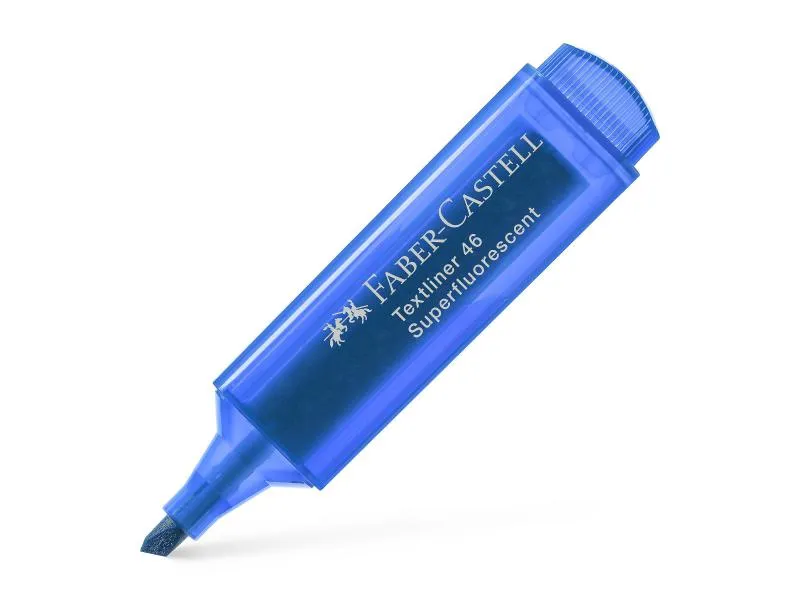 Faber-Castell Textmarker 1546 superfluorescent Blau