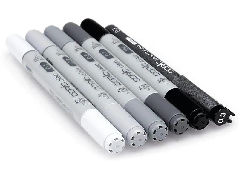 Copic Grafikmarker Ciao 5+1 Set Cool Grey