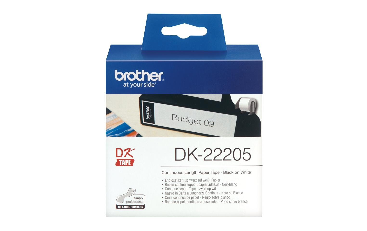 Brother Etikettenrolle DK-22205 Thermo Direct 62 mm x 30.48 m Brother Etikettenrolle DK-22205 Thermo Direct 62 mm x 30.48 m