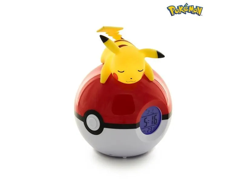 Teknofun Wecker liegender Pikachu mit LED-Lampe