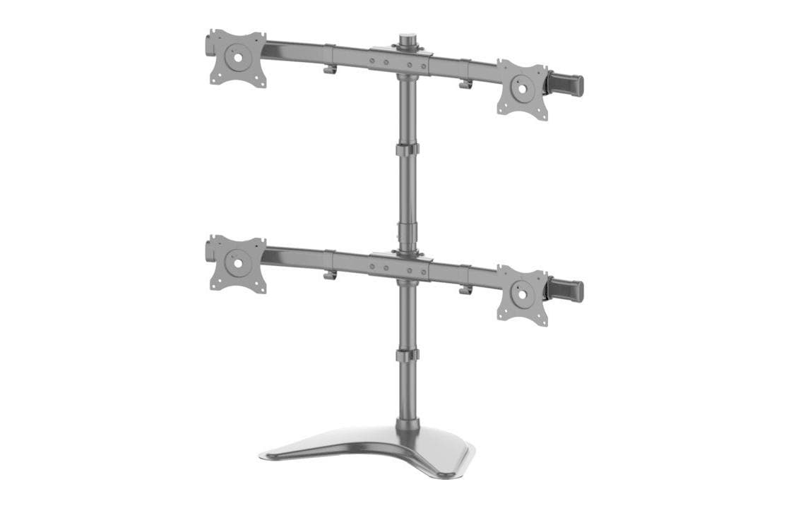 Multibrackets Monitor-Standfuss Basic Quad bis 8 kg – Schwarz