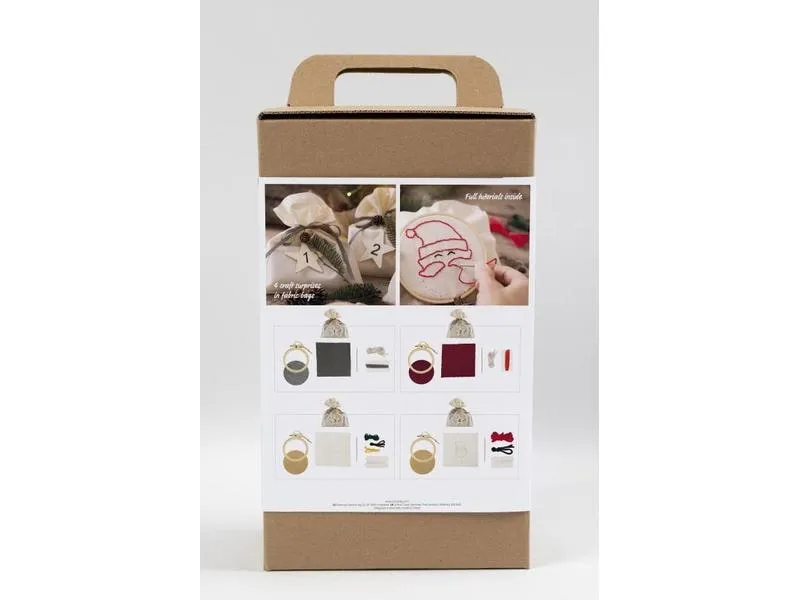 Creativ Company Adventskalender Bastelset Sticken, 4 Stück Creativ Company Adventskalender Bastelset Sticken, 4 Stück
