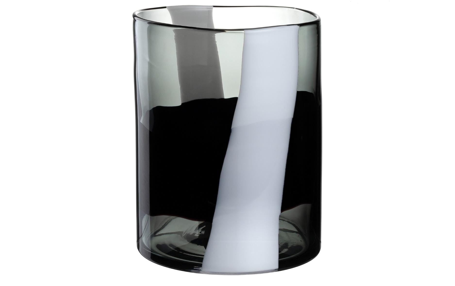 Leonardo Vase Banda Nera 26 cm, Schwarz