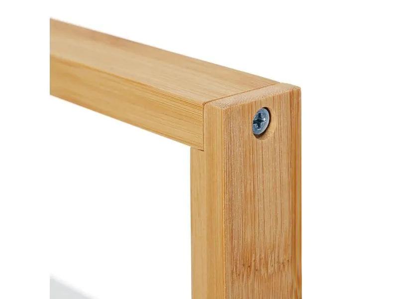 relaxdays Badregal 30 x 88 cm, Weiss/Braun relaxdays Badregal 30 x 88 cm, Weiss/Braun