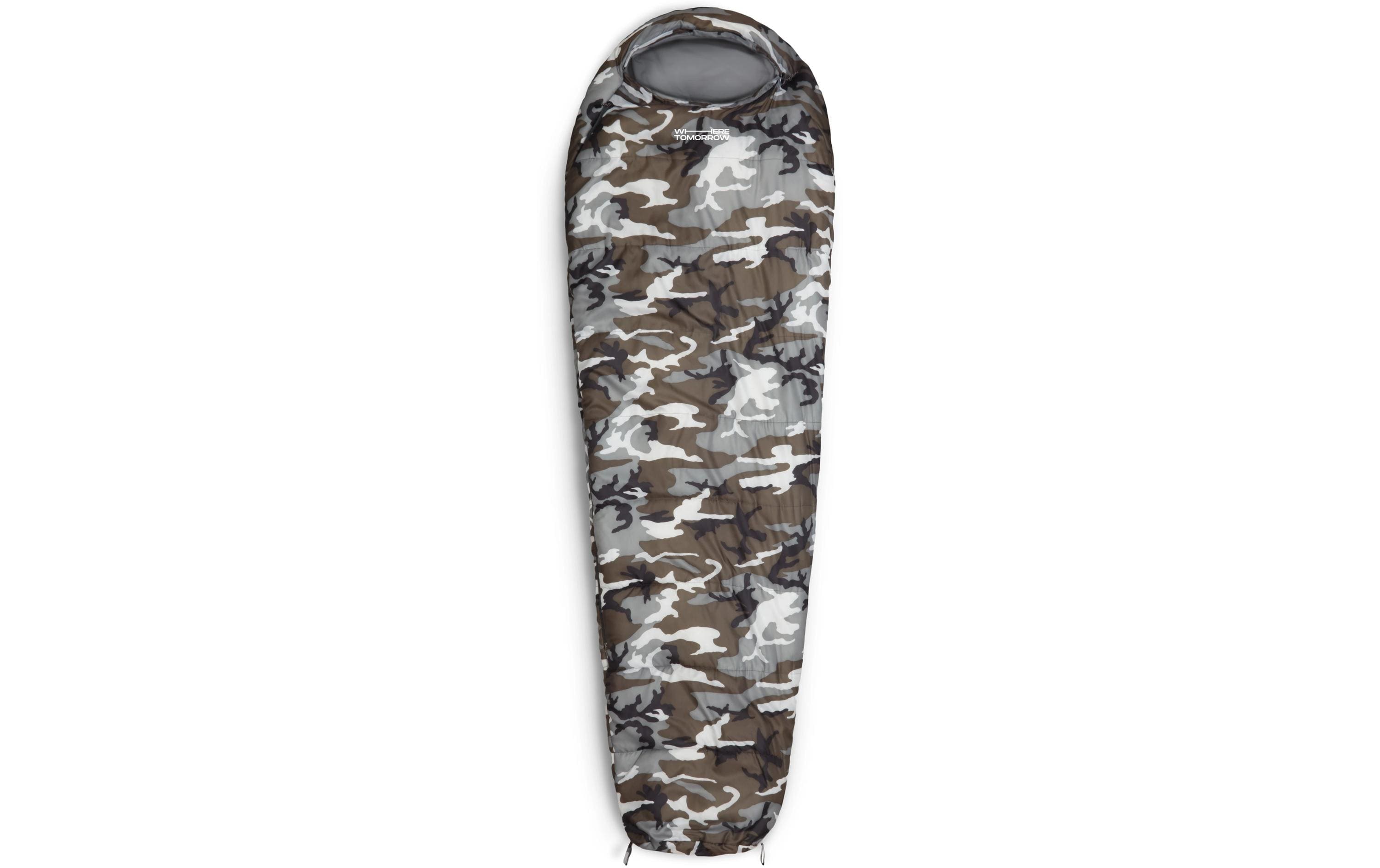 Where tomorrow Mumienschlafsack Polyester, Camouflage Grau Where tomorrow Mumienschlafsack Polyester, Camouflage Grau