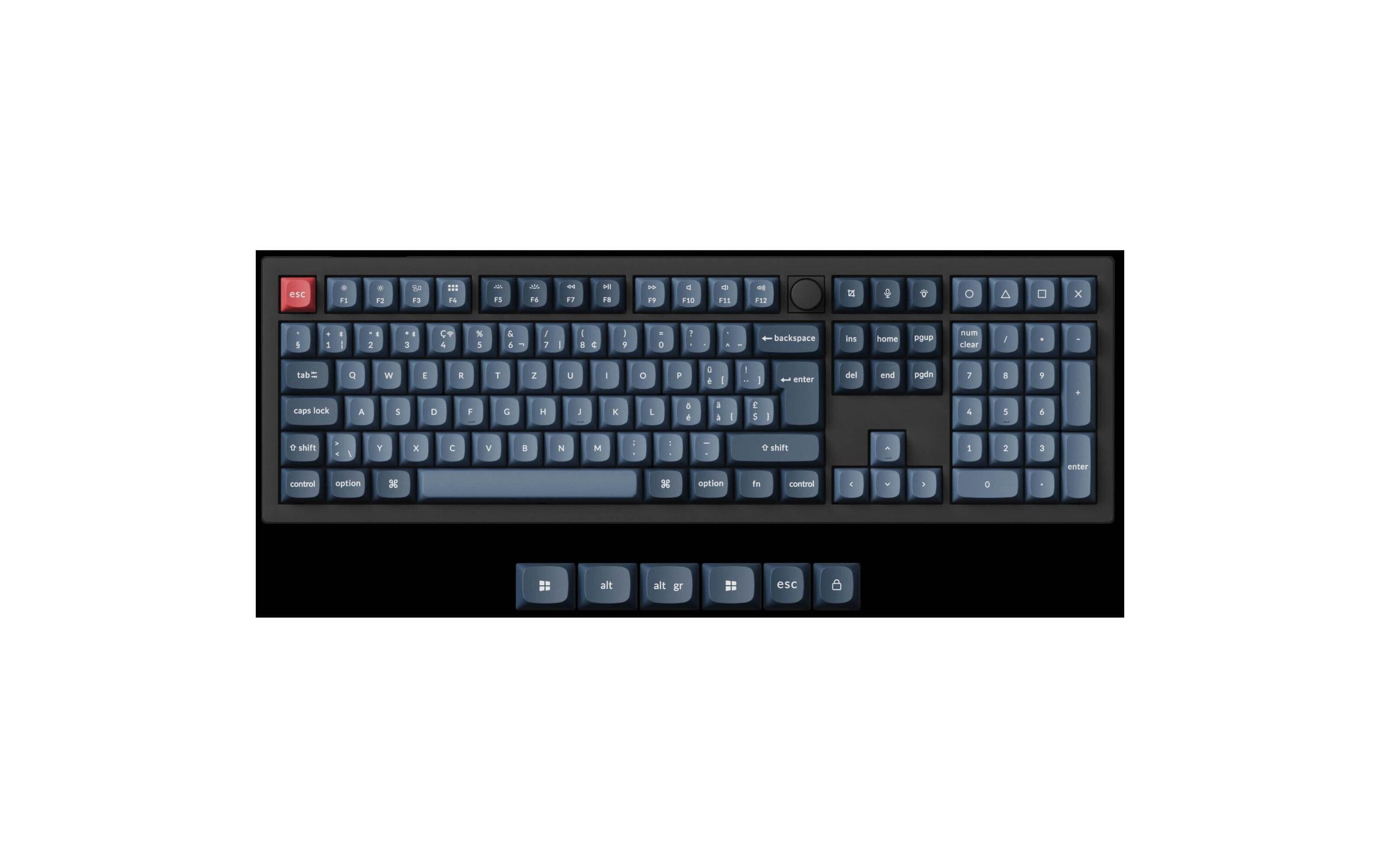 Keychron Gaming-Tastatur V6 Max Black Brown Switch