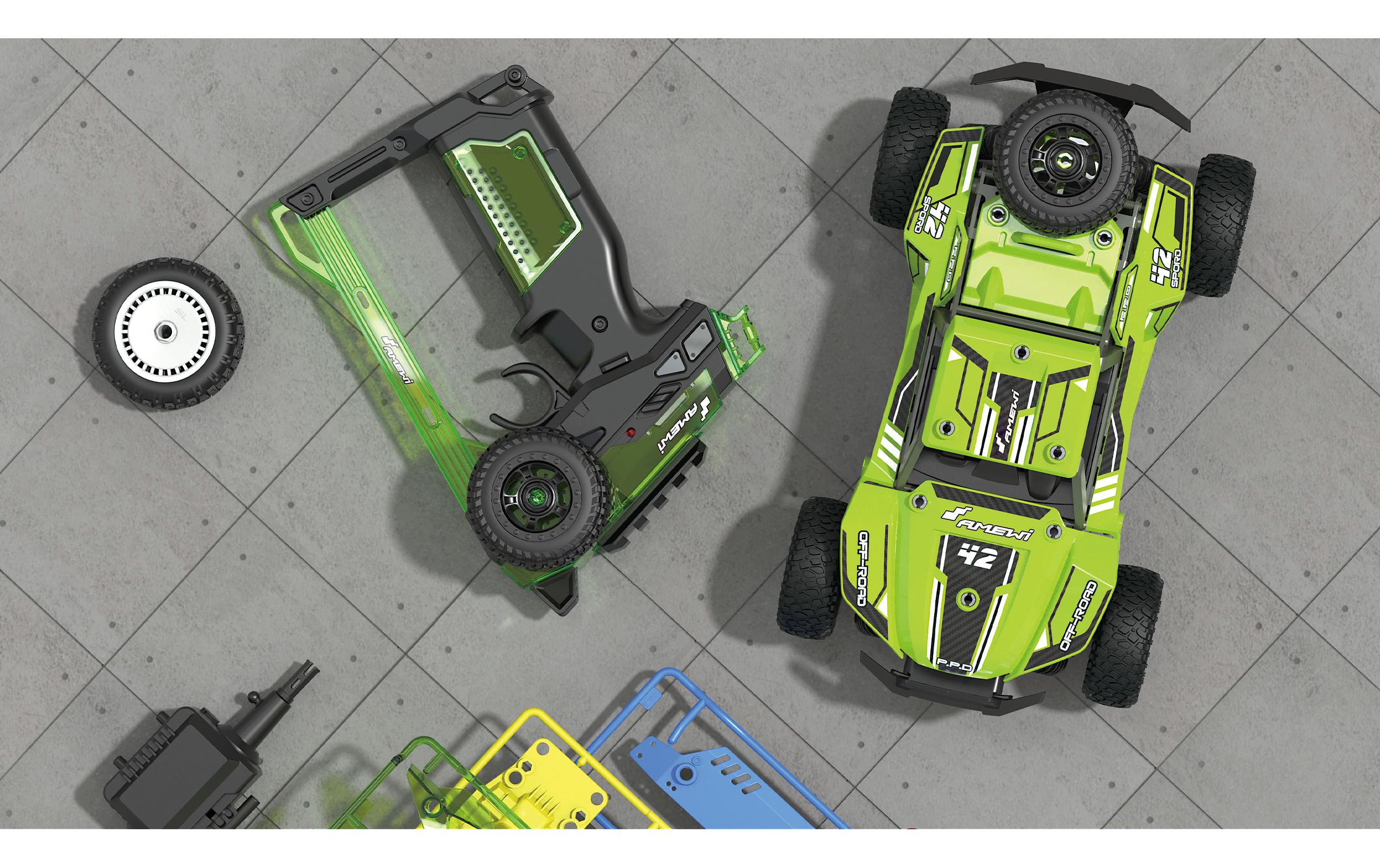 Amewi Buggy CoolRC DIY Frog 2WD Bausatz, 1:18