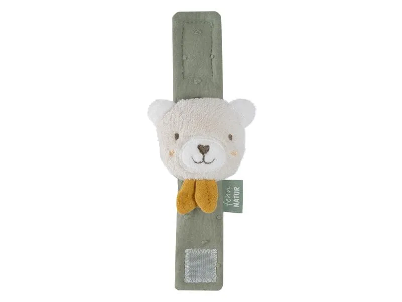 fehn Rassel Armband Natur Bär fehn Rassel Armband Natur Bär