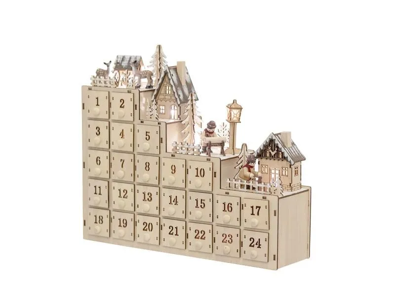 Bloomingville Adventskalender Richie 38 x 33 x 10 cm