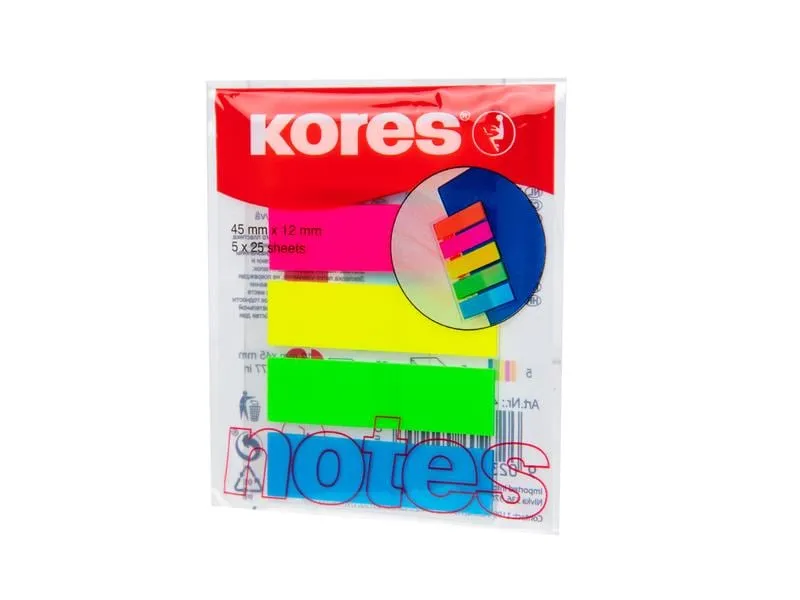 Kores Page Marker Neon 25 Stück pro Block Kores Page Marker Neon 25 Stück pro Block