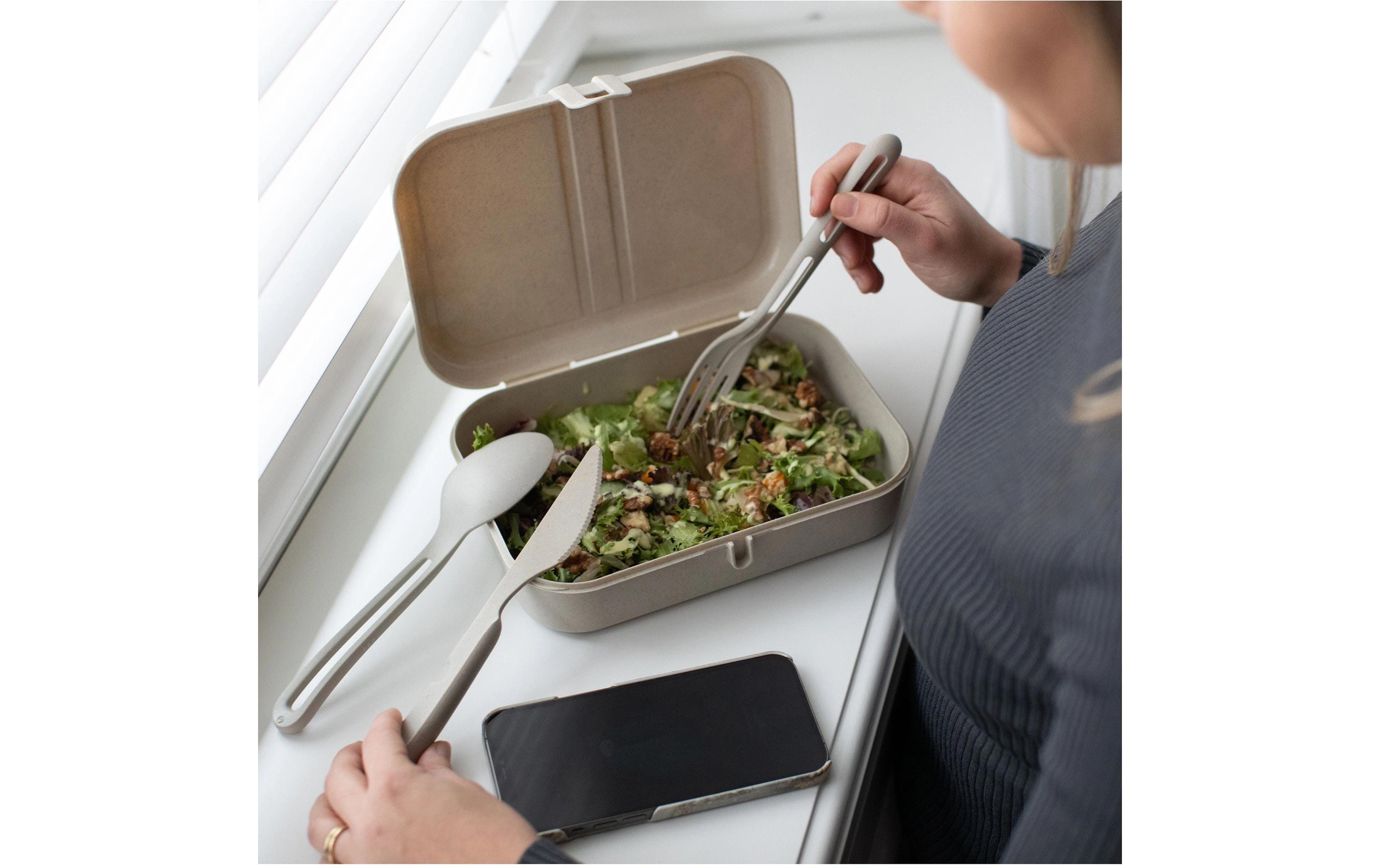 Koziol Besteck-Set to go Klikk 3-teilig, Desert Sand