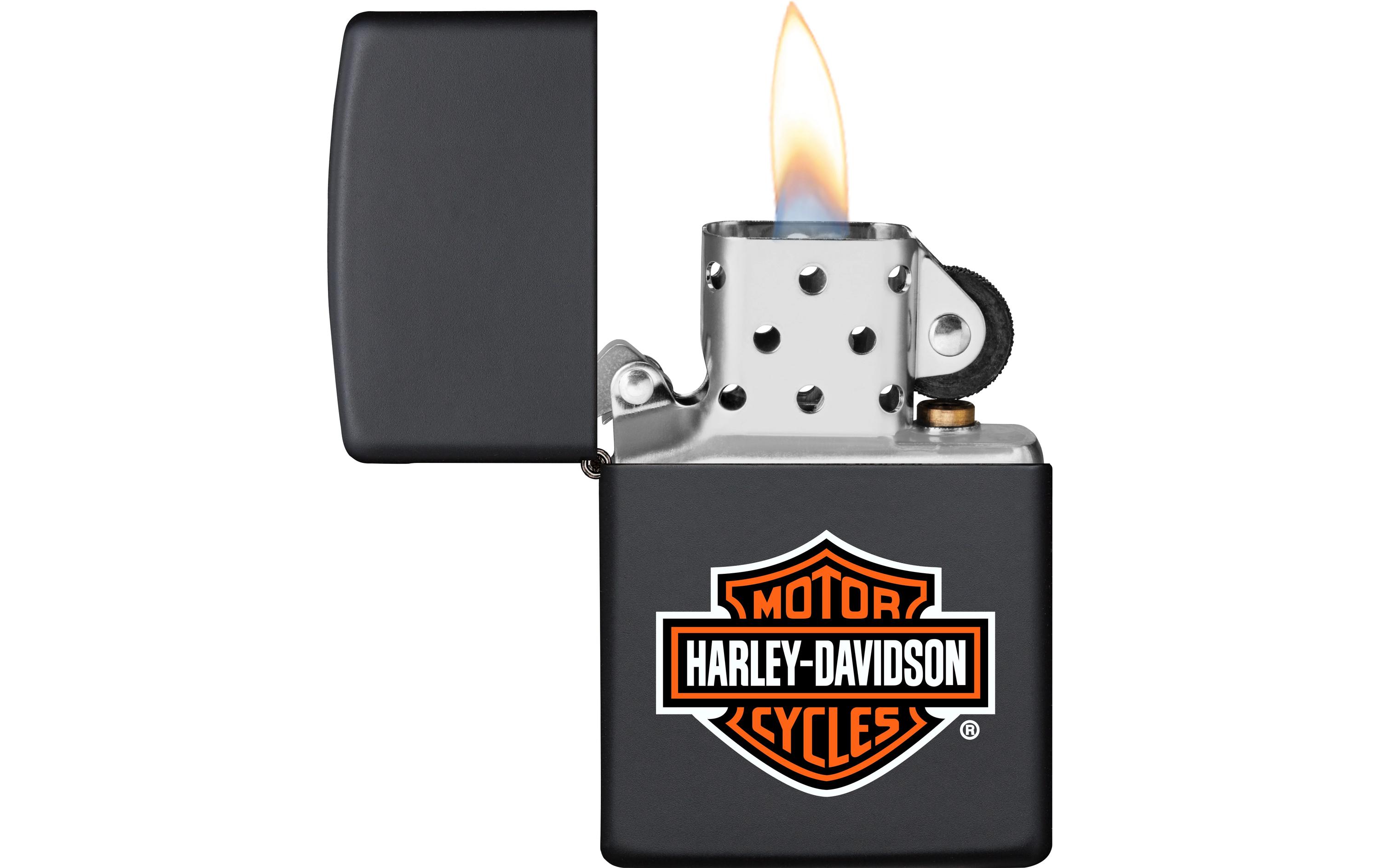 ZIPPO Harley Davidson Bar & Shield Schwarz