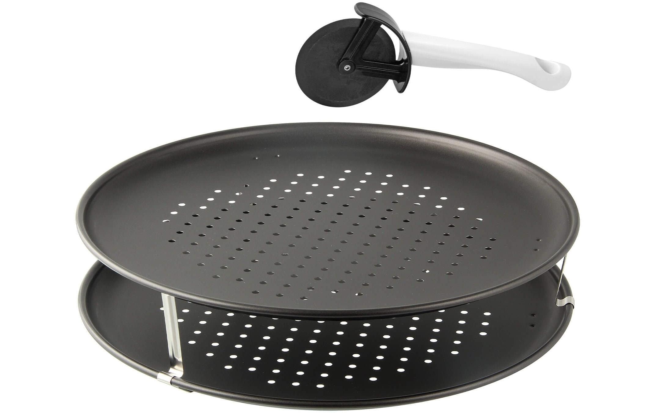 Zenker Pizzablech Special – Countries Ø 32 cm, 3-teilig