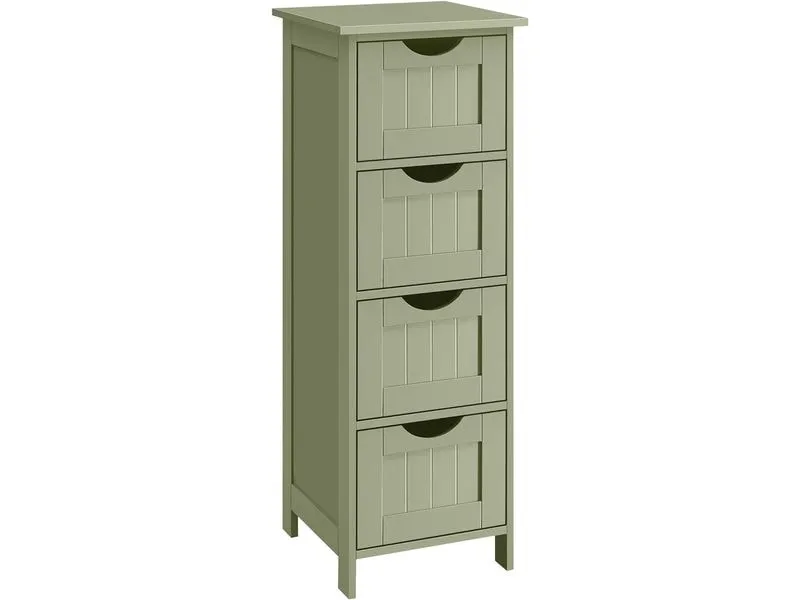 VASAGLE Kommode Landhausstil 30 x 82 cm, Grün VASAGLE Kommode Landhausstil 30 x 82 cm, Grün