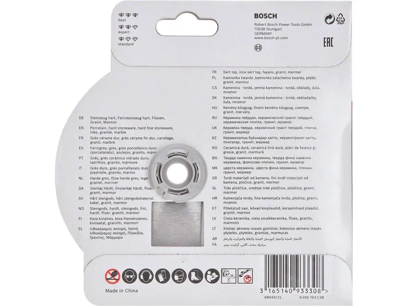 Bosch Professional Diamanttrennscheibe X-LOCK Ceramic Extra Clean Turbo 125 mm Bosch Professional Diamanttrennscheibe X-LOCK Ceramic Extra Clean Turbo 125 mm