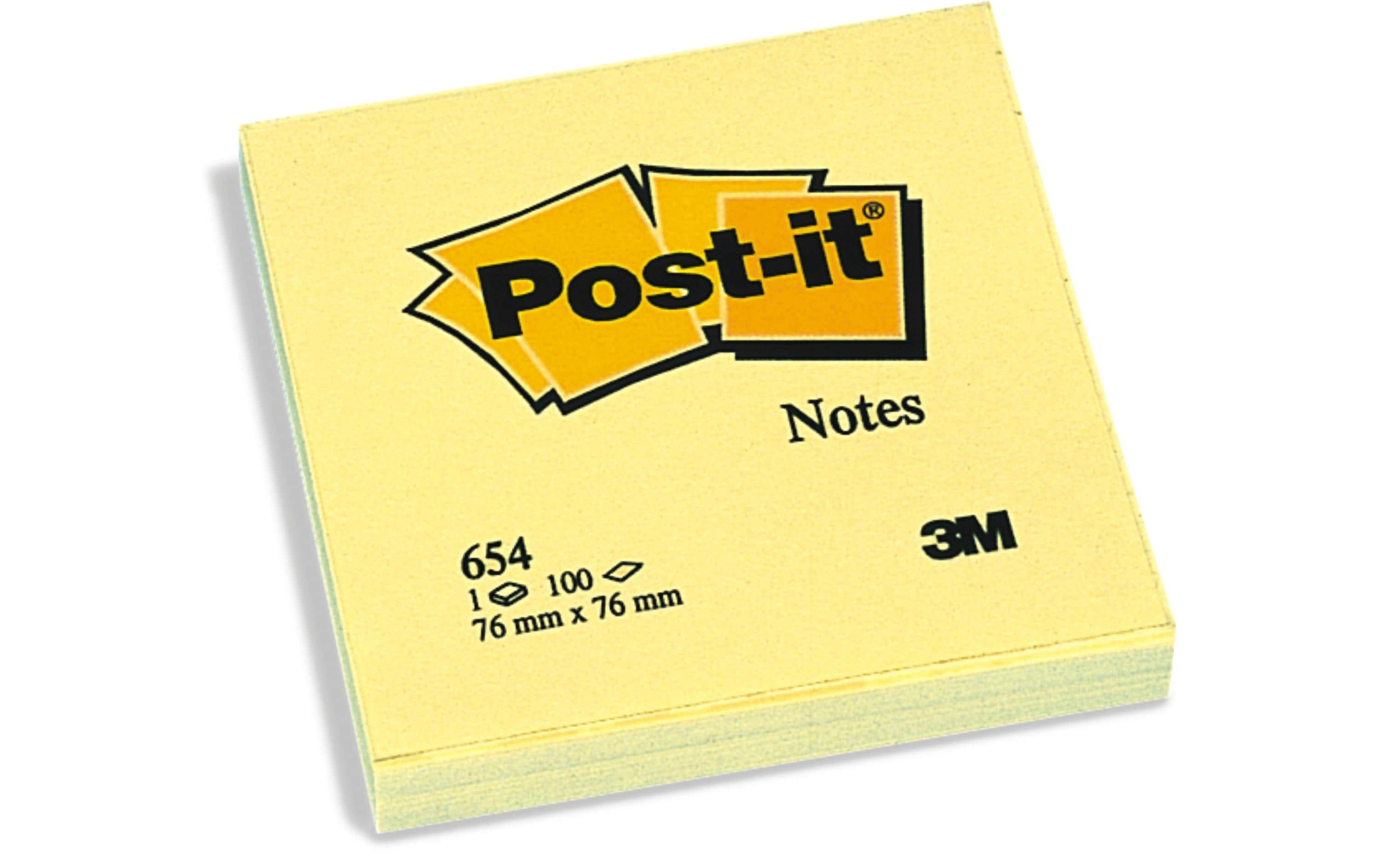 Post-it Notizzettel Post-it 7.6 x 7.6 cm Gelb