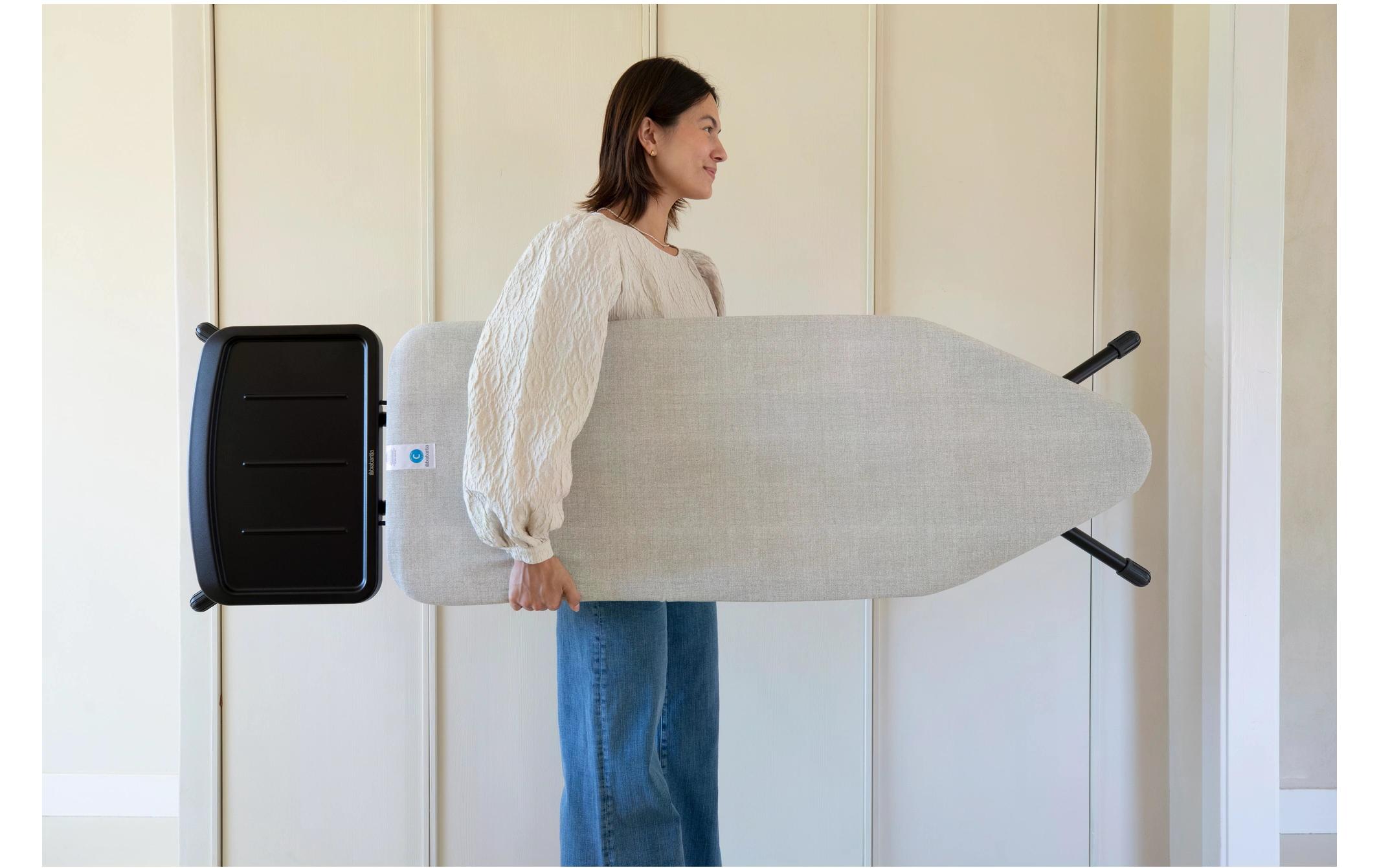 Brabantia Bügeltisch mit Dampfbügeleisenablage Denim Grey 124 x 45 cm