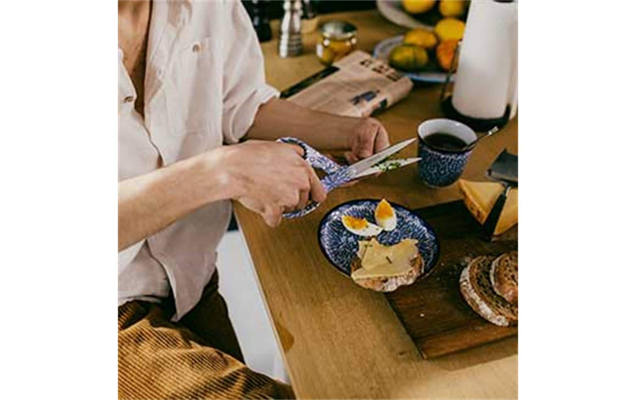 Fiskars Schere Rörstrand Hellblau, 21 cm