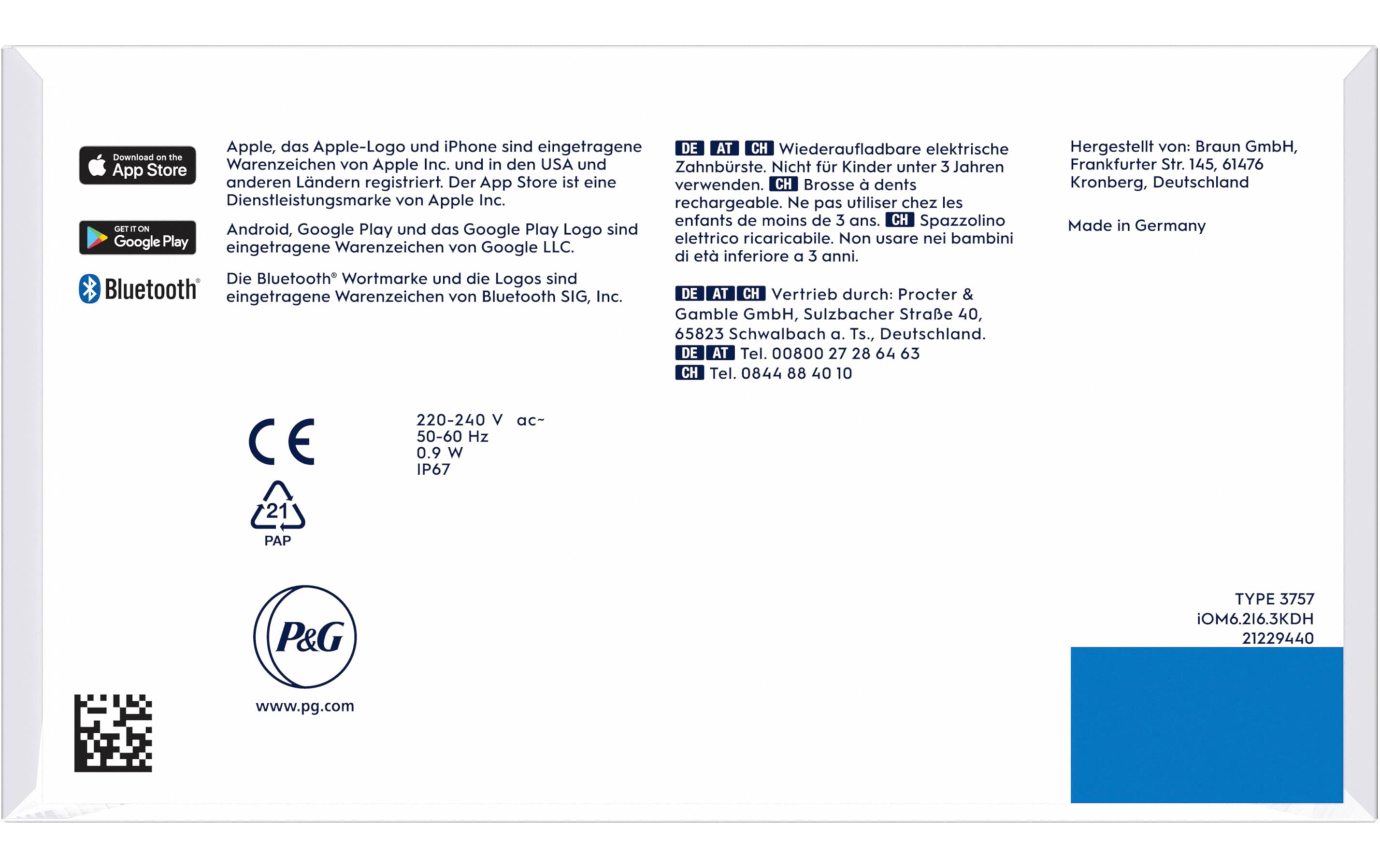 Oral-B Elektrische Zahnbürste iO Series6 Grey Opal