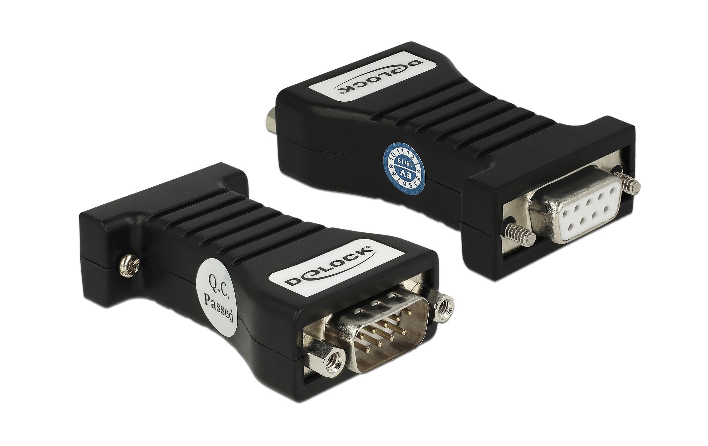 Delock Adapter DB9 Isolator RS232 Buchse – RS232 Stecker Delock Adapter DB9 Isolator RS232 Buchse – RS232 Stecker