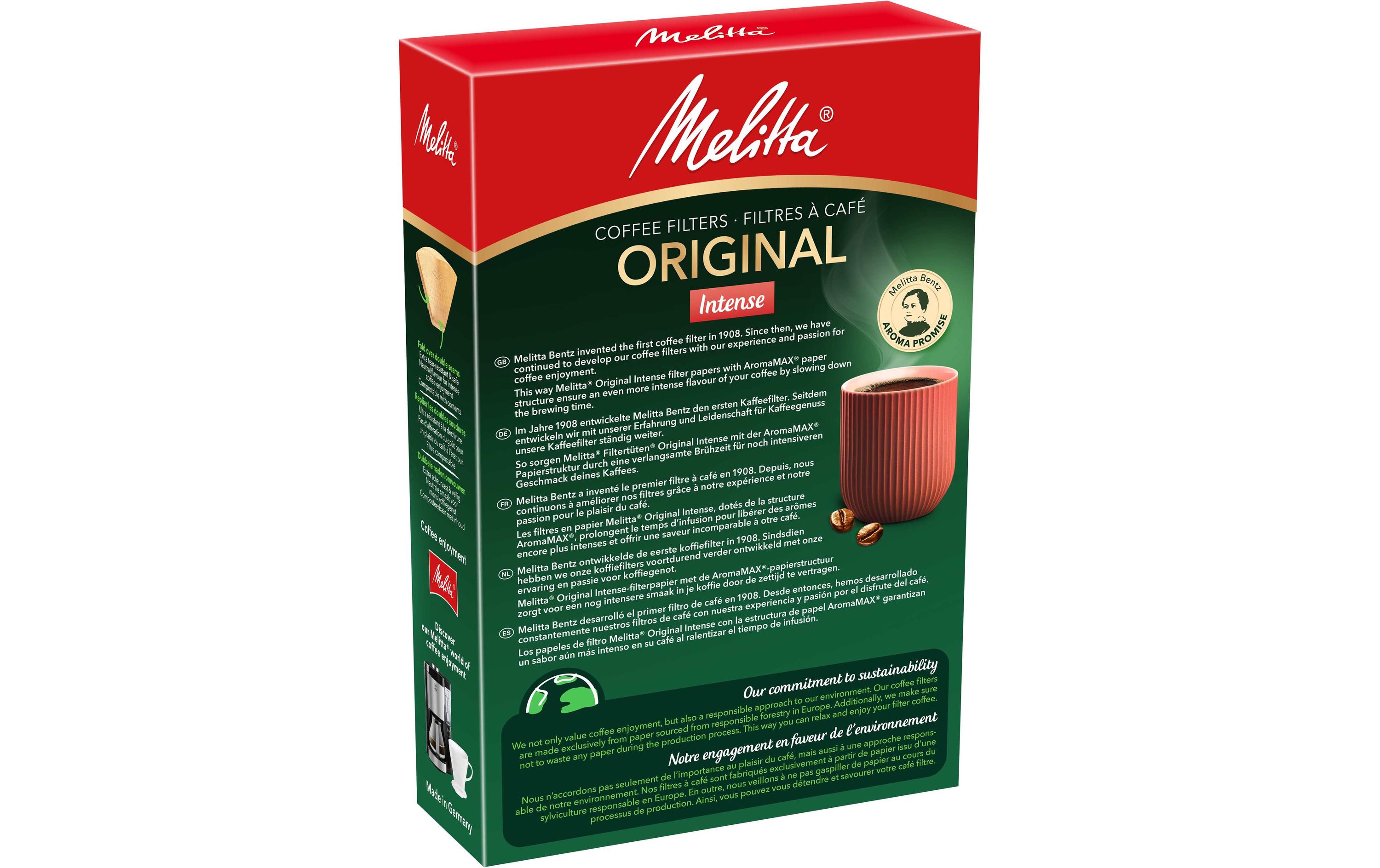 Melitta Filtertüte Intense 1 x 4, 80 Stück