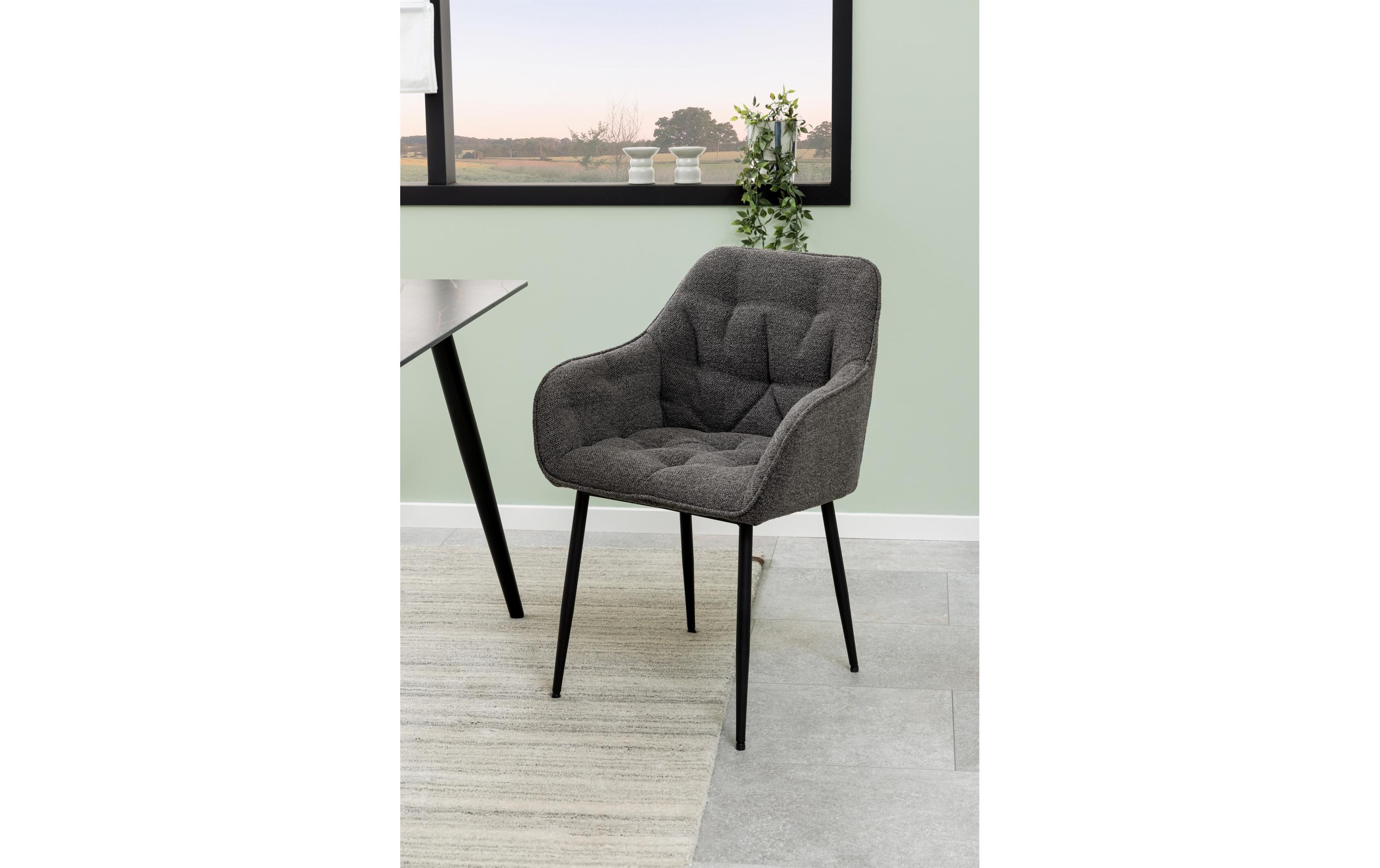 AC Design Stuhl Brooke Monza1, 2 Stück, Anthrazit