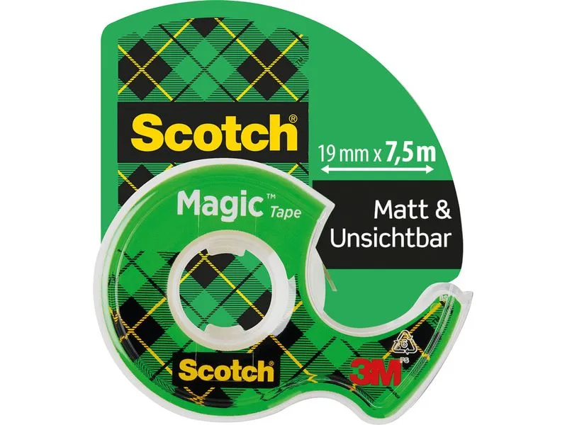 Scotch Handabroller Magic Klebeband 810 19 mm, Grün Scotch Handabroller Magic Klebeband 810 19 mm, Grün