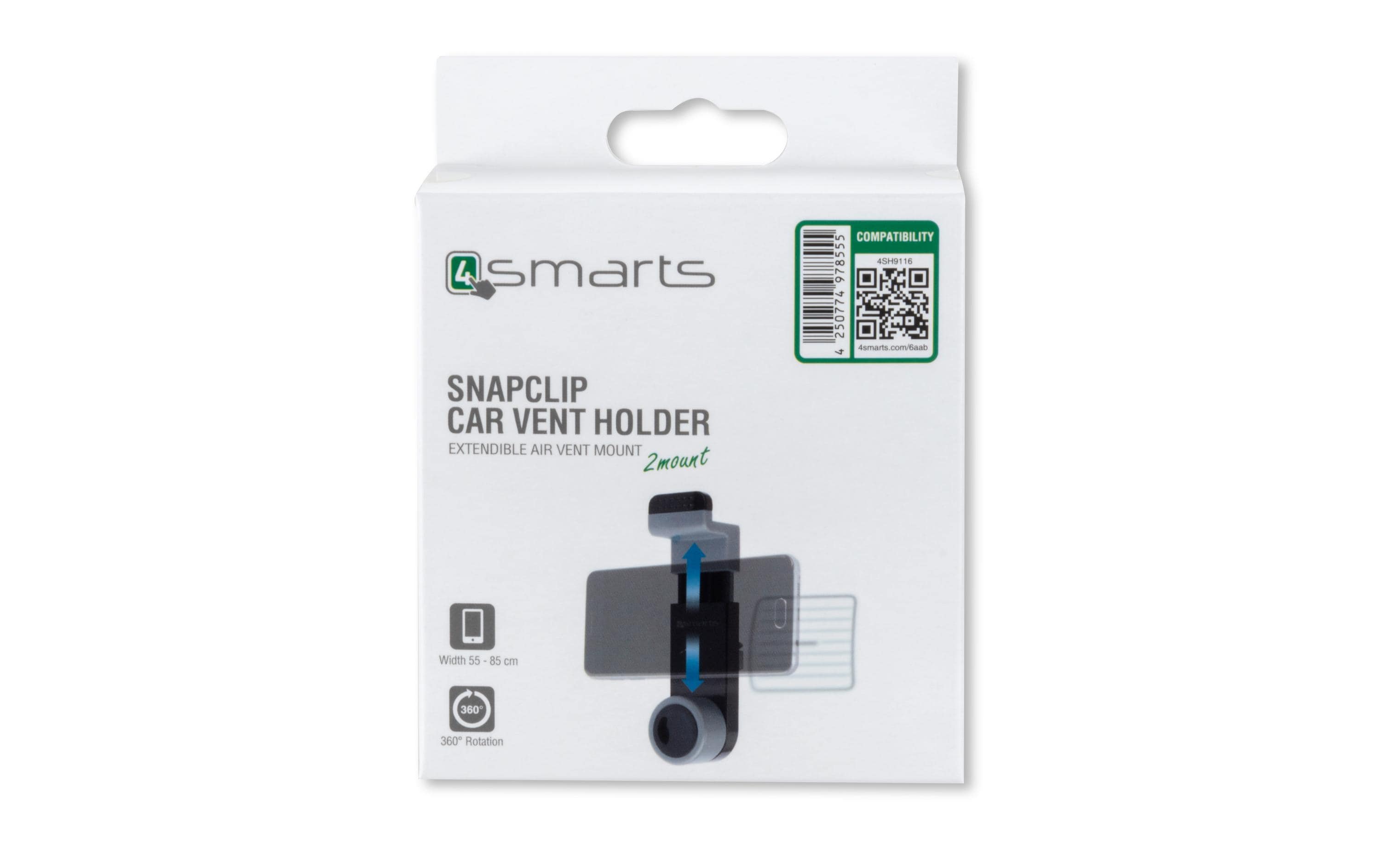 4smarts Halterung Snapclip für Lüftungsschlitze