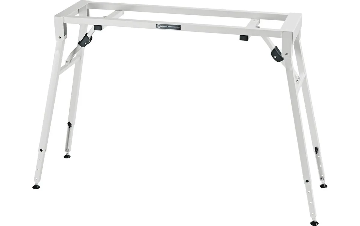 K&M Keyboardständer 18953 höhenverstellbar, Weiss