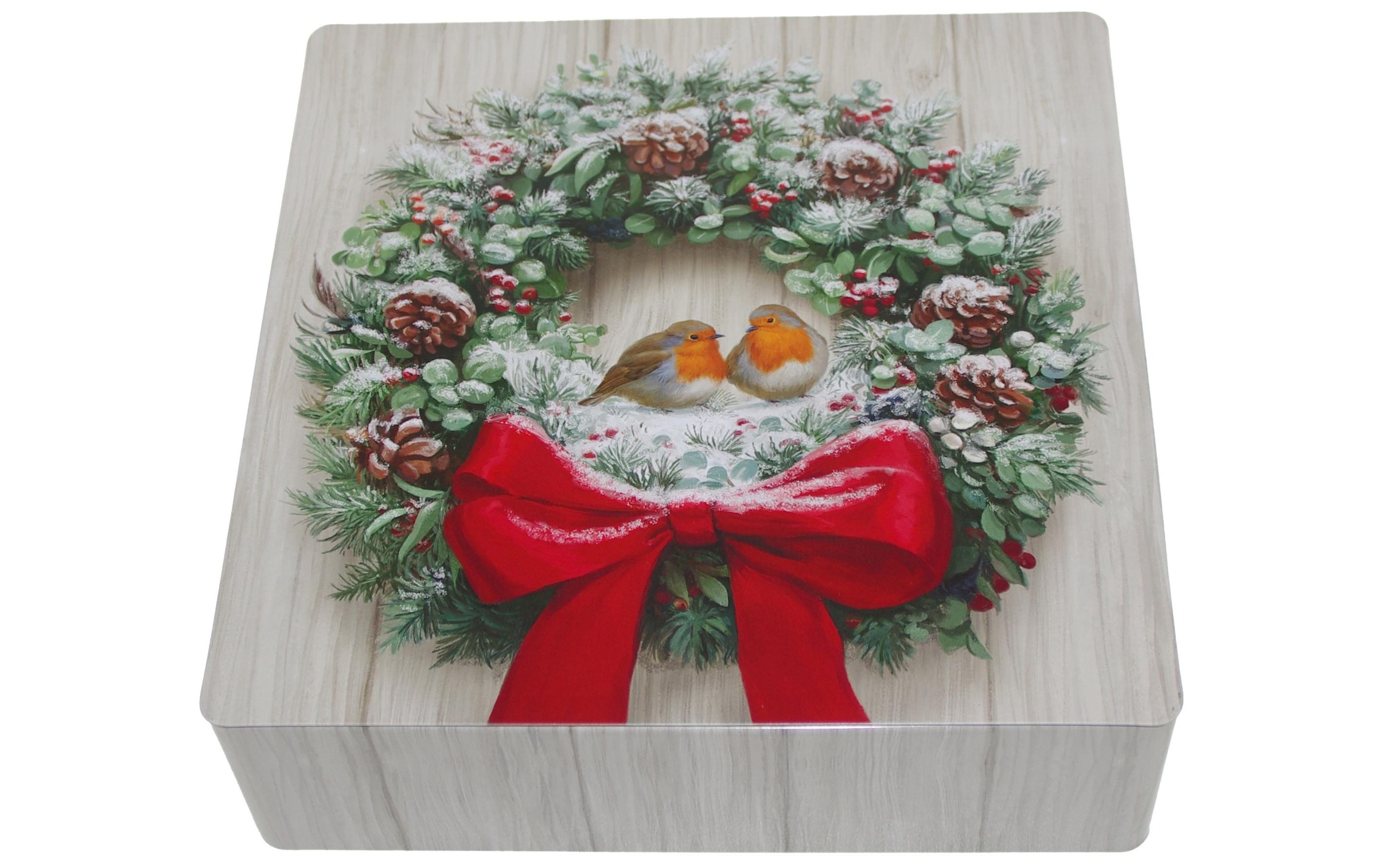 Gawol Guetzli-Dose Rotkehlchen 183 x 183, Höhe 55 mm