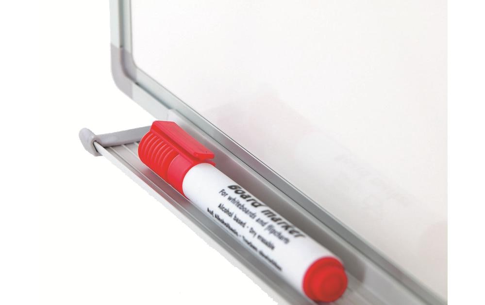 Berec Magnethaftendes Whiteboard Budgetline 90 cm x 120 cm, Weiss