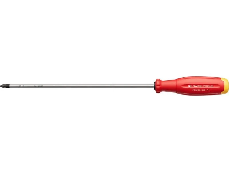 PB Swiss Tools Kreuzschraubenzieher PB 38190.1-200 Rot Phillips PB Swiss Tools Kreuzschraubenzieher PB 38190.1-200 Rot Phillips