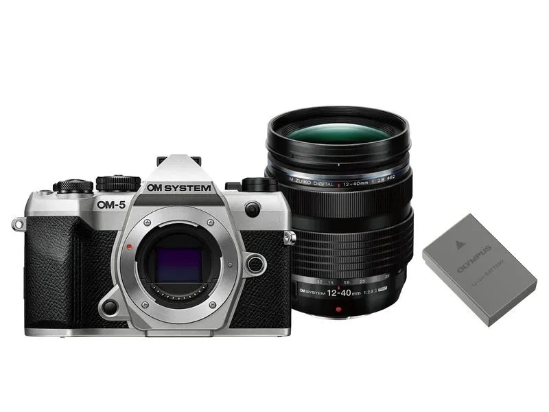 OM-System Fotokamera OM-5 II Silber + 12-40mm + Akku Kit OM-System Fotokamera OM-5 II Silber + 12-40mm + Akku Kit