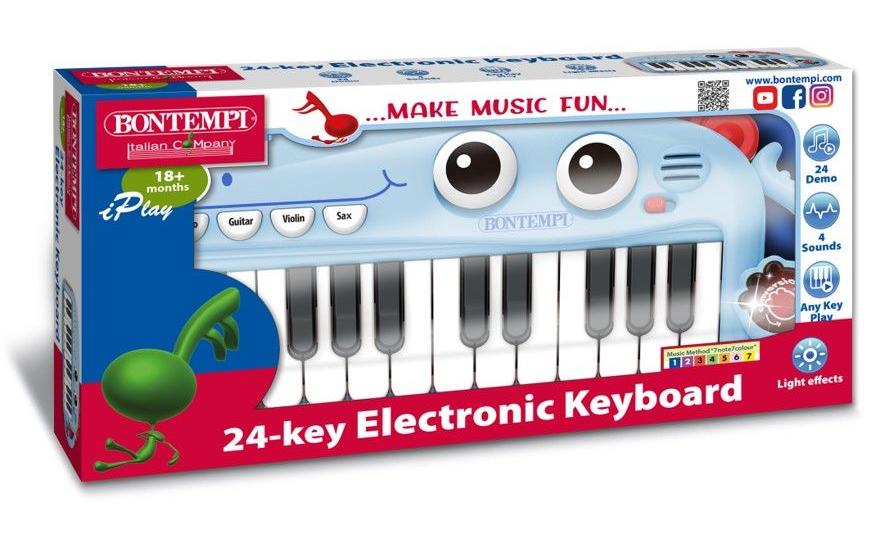 Bontempi Musikinstrument Elektronik-Keyboard blau 24 Tasten Bontempi Musikinstrument Elektronik-Keyboard blau 24 Tasten